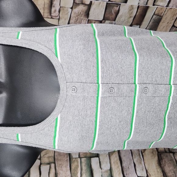 Vans Striped Ribbed Button-Front Tank Dress - Picture 4 of 8